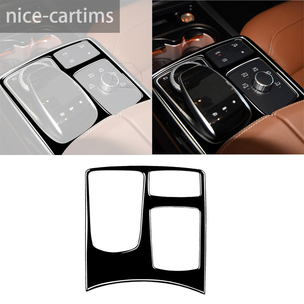 Gloss Black Gear Shift Multimedia Panel Cover for Benz GLE GLS ML GL Class 13-19