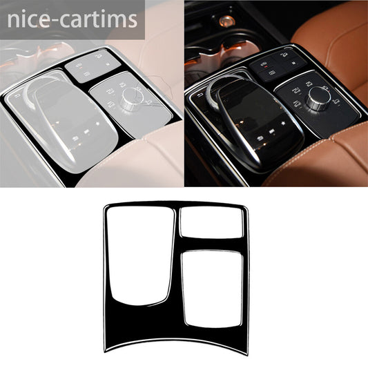 Gloss Black Gear Shift Multimedia Panel Cover for Benz GLE GLS ML GL Class 13-19