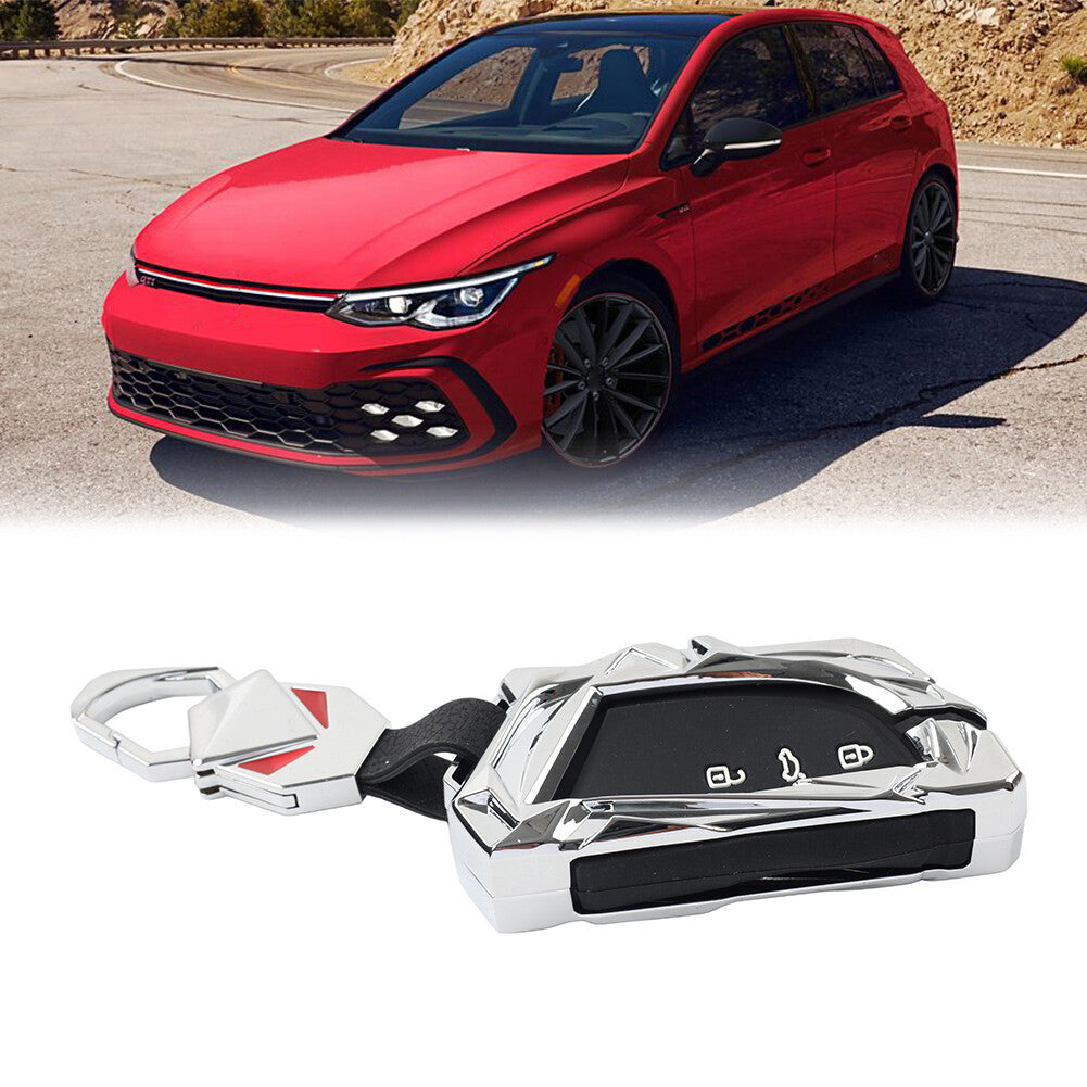 3 Button Key Shell Cover Fob Silver for VW Polo ID.3 Atlas for Seat Leon for Cupra Born