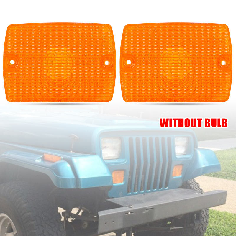 Front Bumper Turn Signal Lamps Side Marker Lights for Jeep 1987-1995 for Wrangler YJ