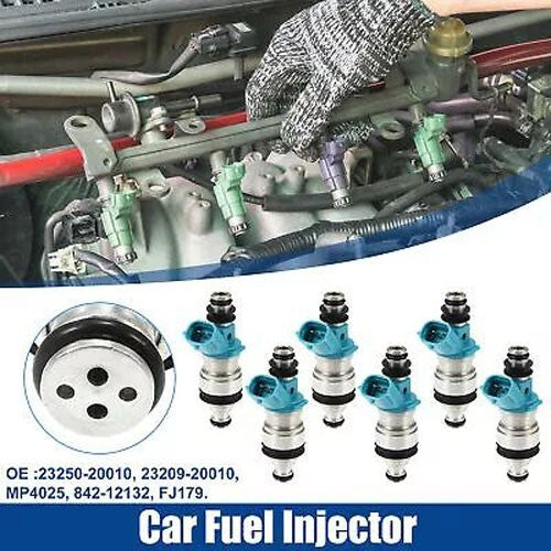 23209 - 20010 6-piece fuel injector nozzle replacement parts for Toyota for Camry 3.0L 1994 - 2001