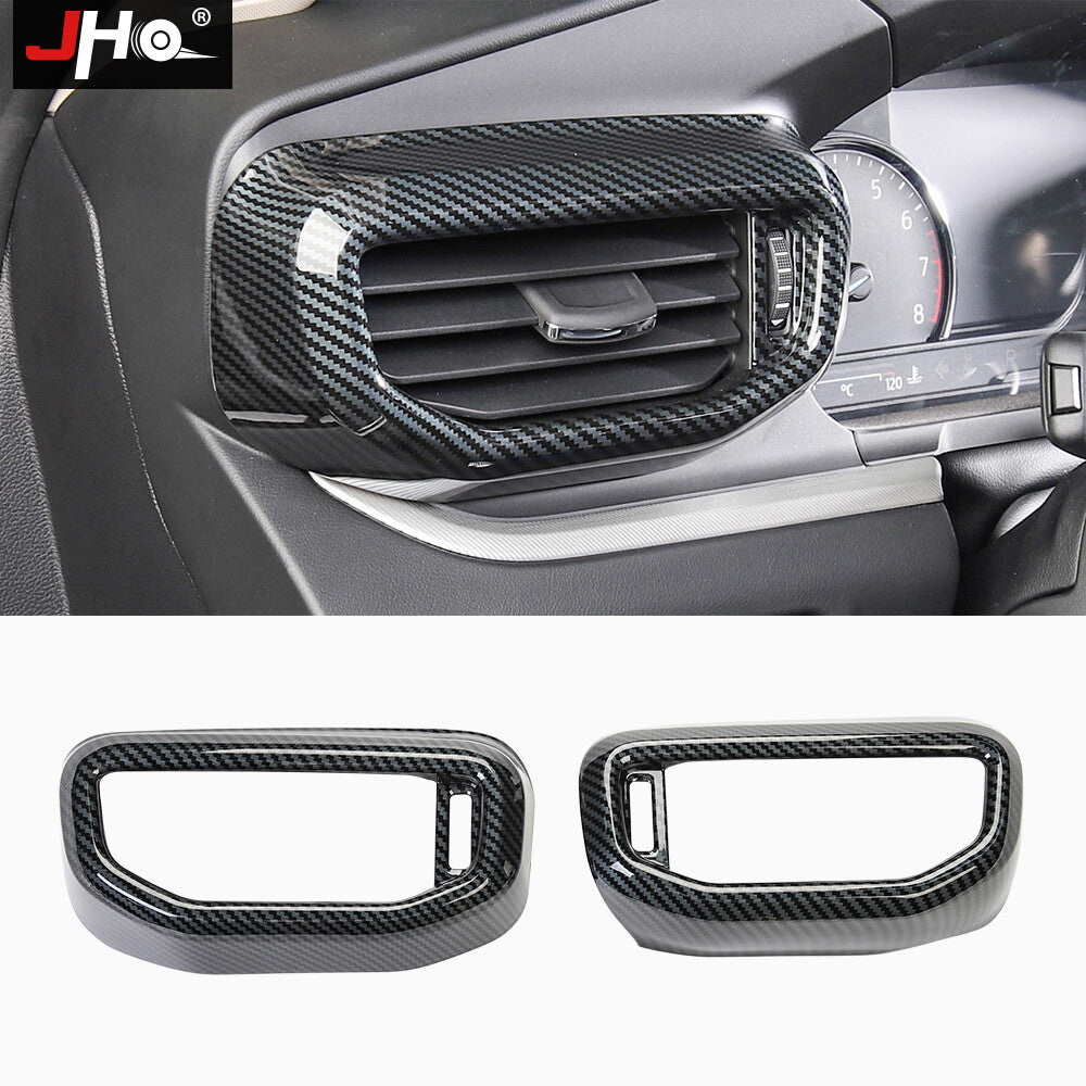 Carbon Fiber Central Control Outlet Air Vent Cover Decor for Ford Explorer 20-22