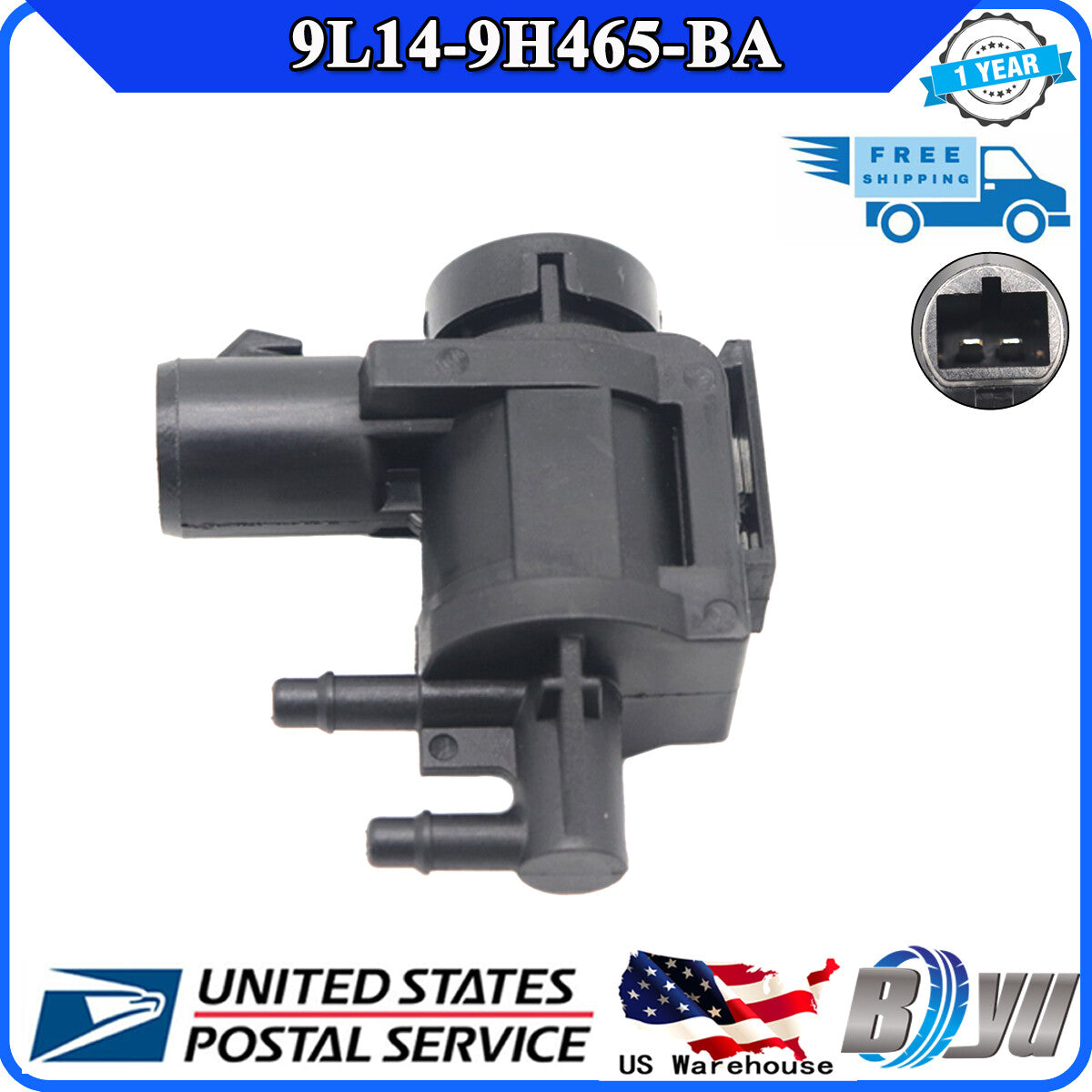 Vacuum solenoid valve suitable for Ford F-150 Expedition for Lincoln 5.4L 9L14-9H465-BA