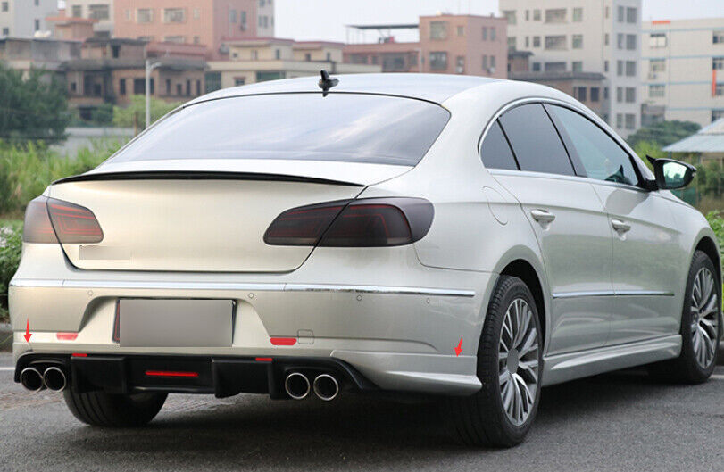 Lip Chin ABS Silver Fit for Volkswagen CC 12-17 Spoiler Splitter Rear Bumper