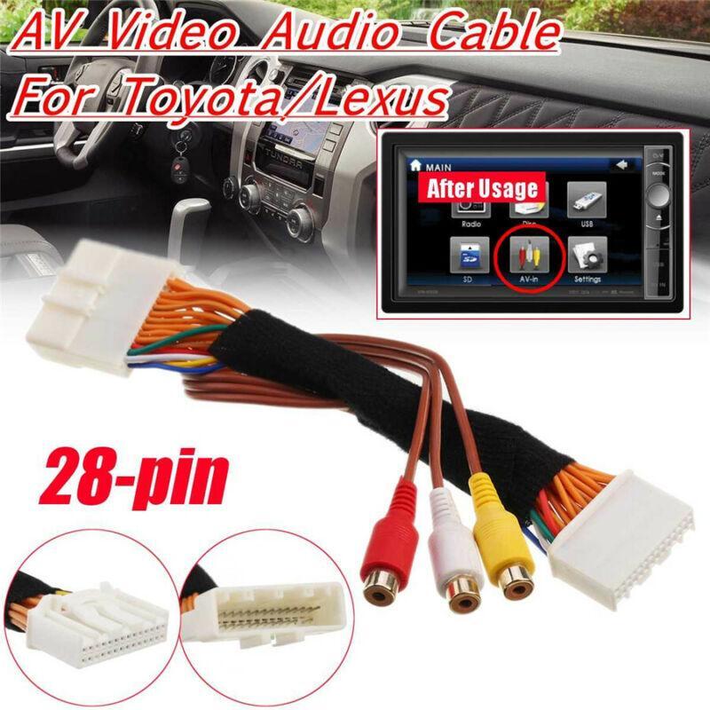 28PIN Touch 2 Entune Display Head Unit AV Video/Audio Cable for Toyota for Lexus