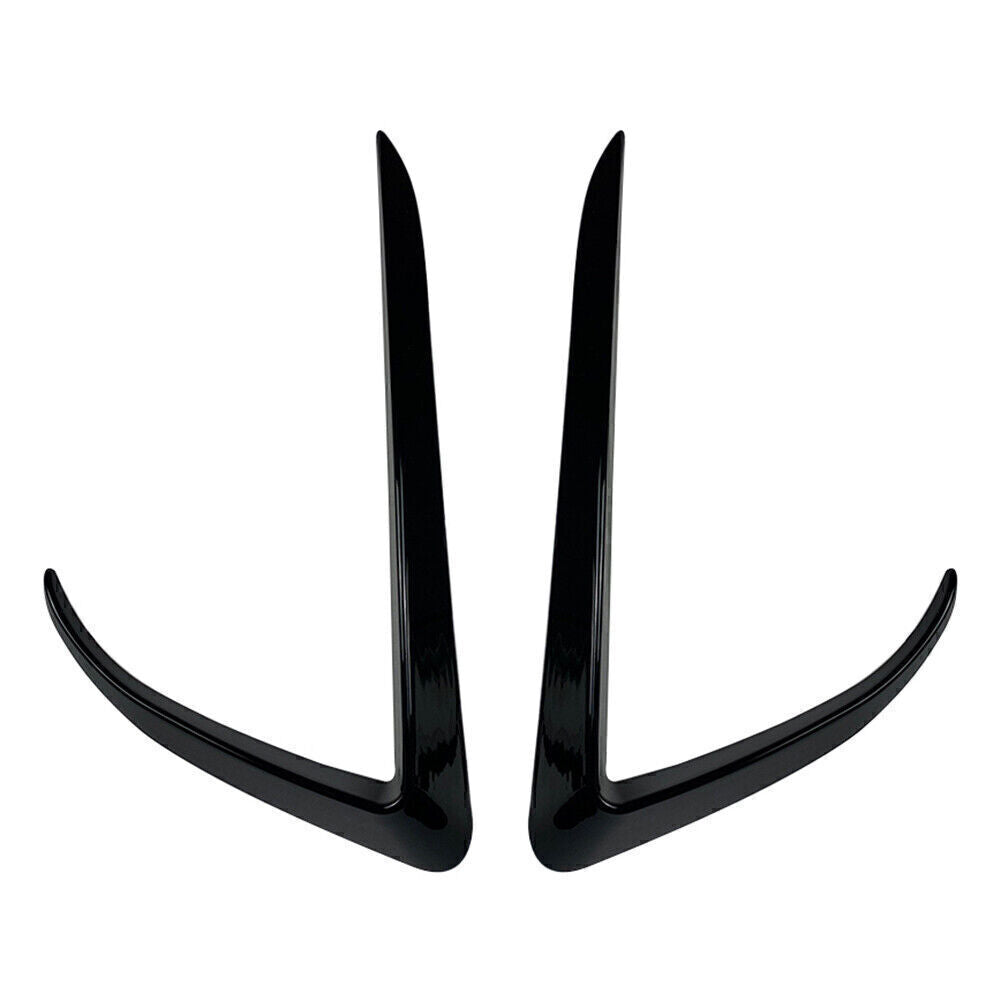 for Tesla Model X 2015-2020 2019 Black Front Fog Light Lamp Eyebrow Cover Trim
