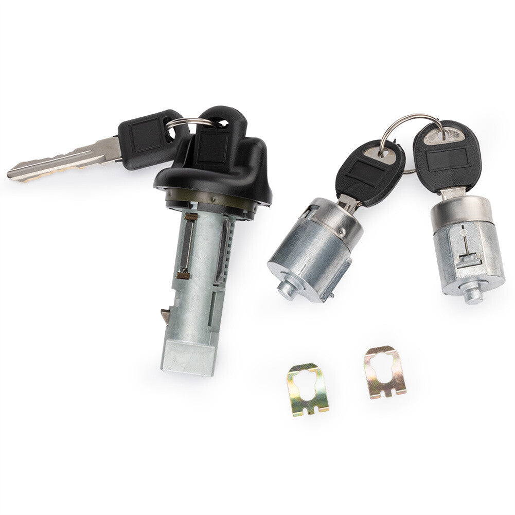 IGNITION SWITCH DOOR LOCK CYLINDER for GMC for Chevy KEYED ALIKE 2 KEYS 702671