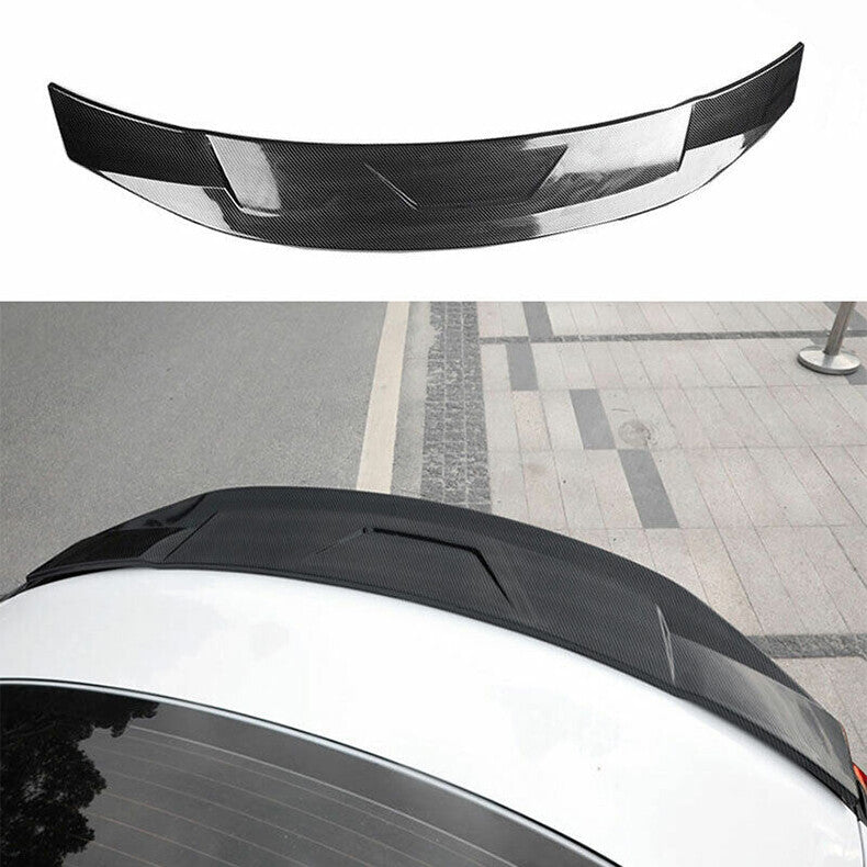 for Hyundai Sonata 2020-2023 Carbon Fiber Rear Boot Spoiler Wing Flap Blade trim