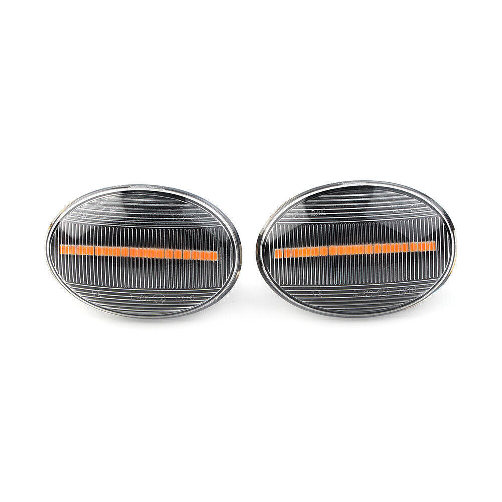Dynamic Car Clear LED Side Marker Signal Light for MINI Cooper R55 R56 R57 R58