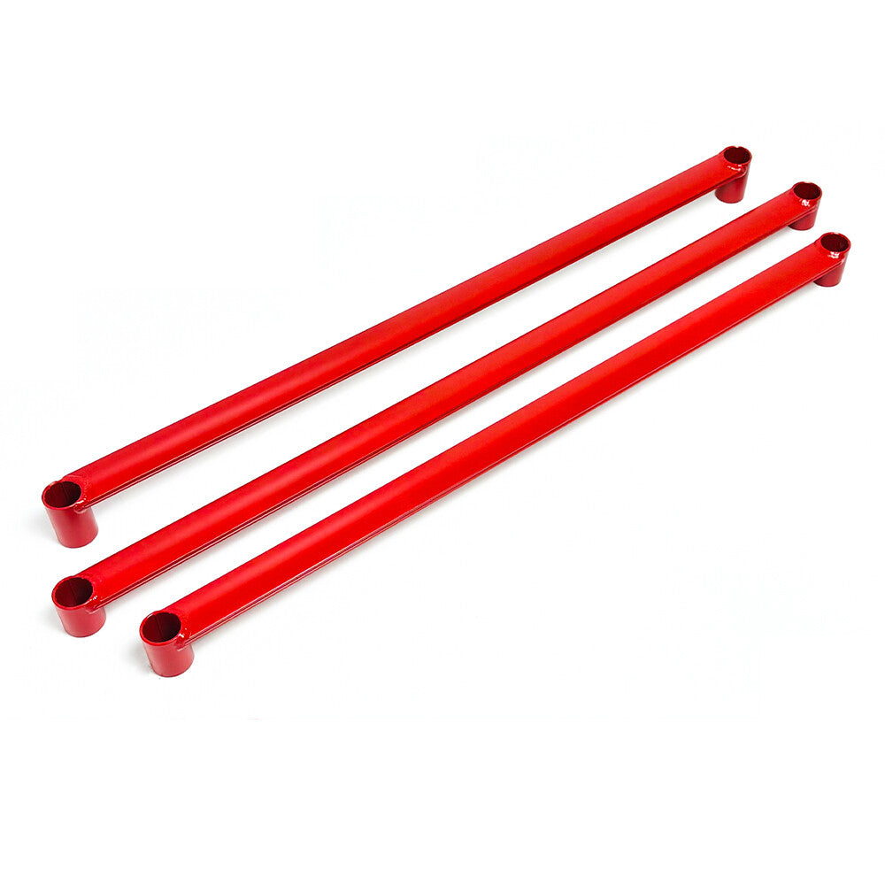 Red Front + Rear Lower Cross Brace Strut Bar for Honda Accord 2008-2012