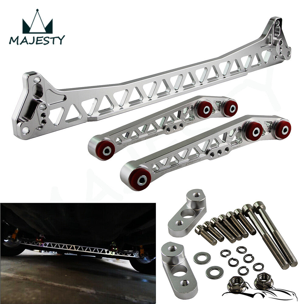Lower Control Arm+Subframe Brace For 92-95 for Honda for Civic 94-01Acura Integra Silver