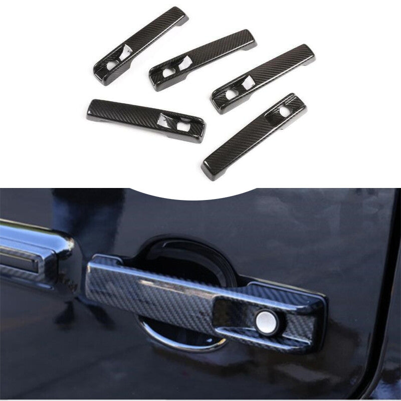 For Auto for Benz G W464 G550 G63 2019-2023 carbon fiber Car door handle cover trim
