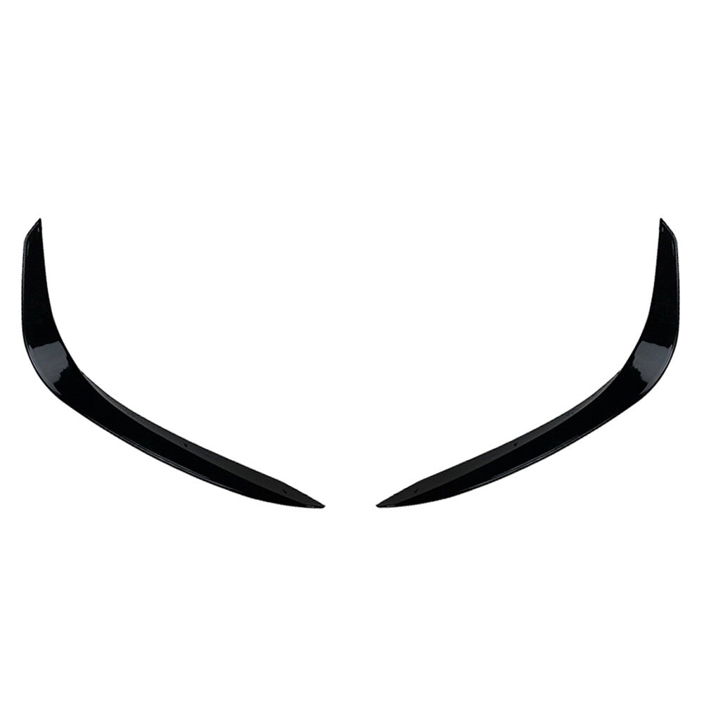 2x Front Bumper Under Lip Splitter Spoiler Fit for Mercedes-Benz C-Class W206 Black