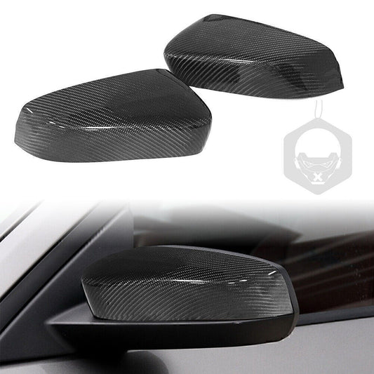 Carbon fiber add-on car side mirror covers for 2009-2013 for Ford for Mustang GT/Coupe.