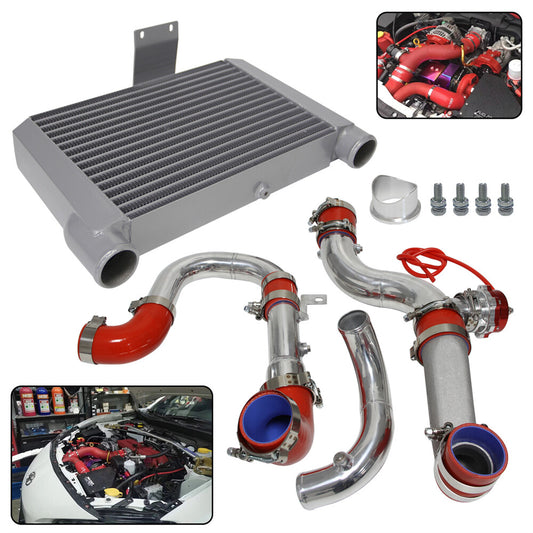 Front Mount Intercooler Kit for Toyota 86 for Subaru BRZ for Scion -S Red +50MM BOV