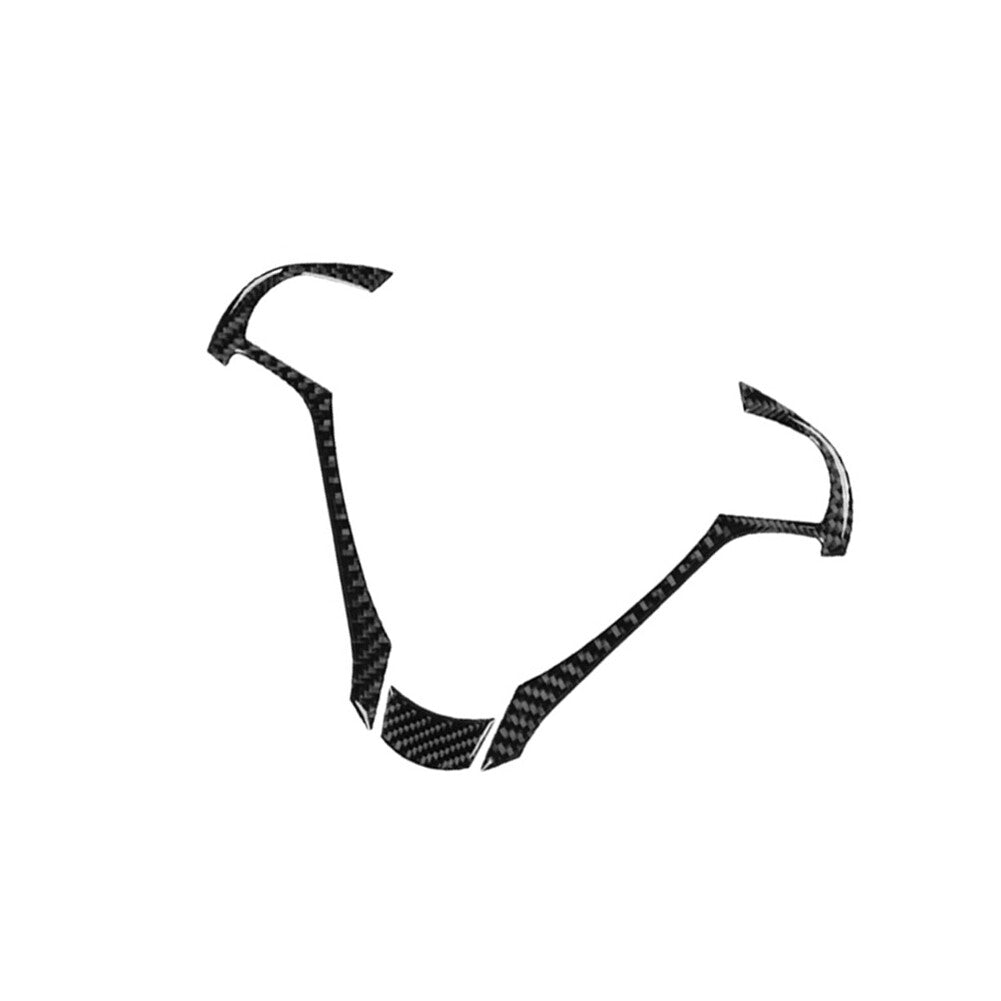 3Pcs Carbon Fiber Steering Wheel Accent Cover Trim for ACURA TL 2009-2014