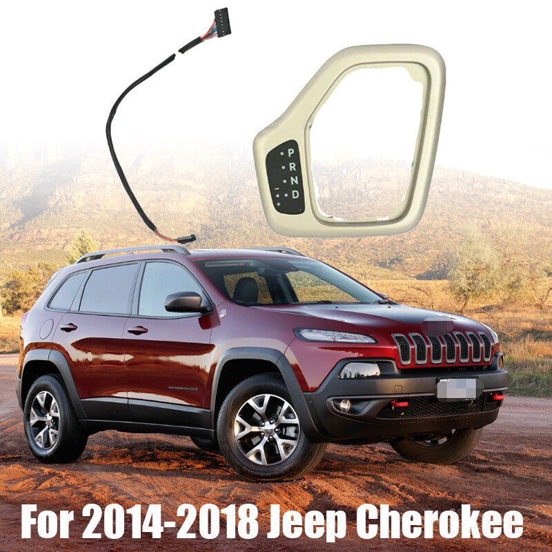 For 2014-2018 for Jeep Cherokee Gold Automatic Transmission Shift Bezel