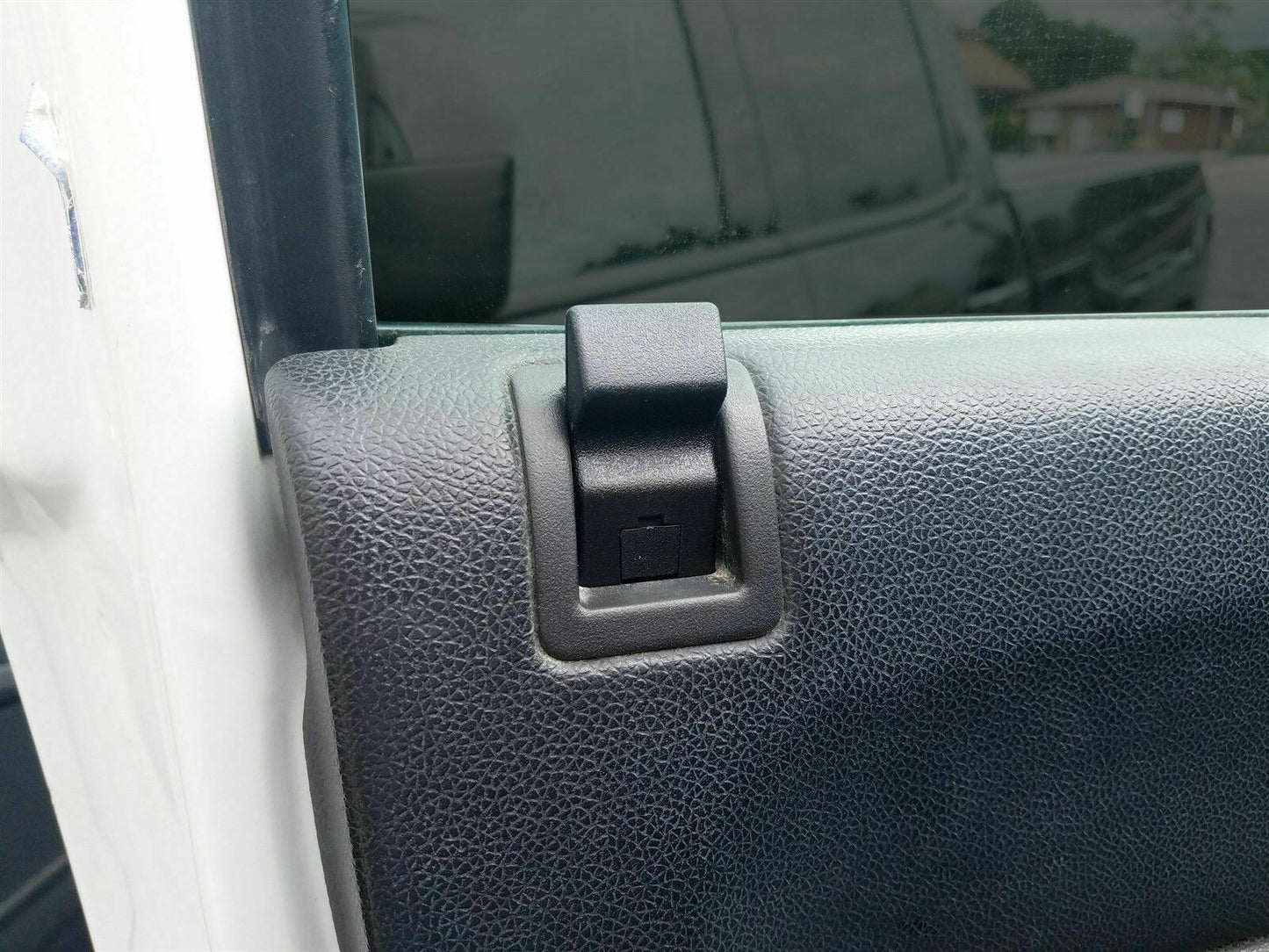 4PCS Door Lock Knobs Front/Rear Ebony for Chevy / for GMC Silverado/ for Sierra 07-13 Blac