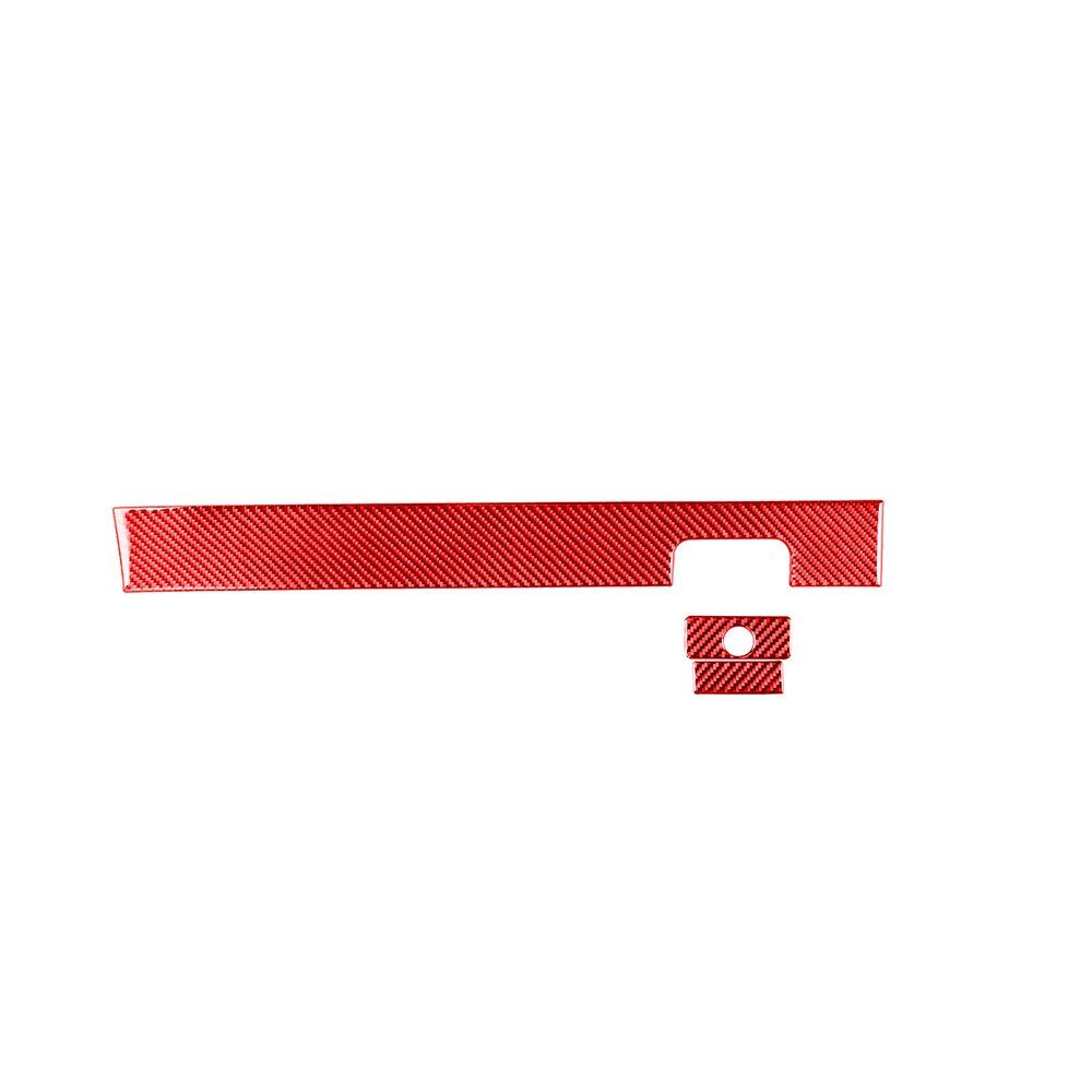 3¡ÁRed Carbon Fiber for Co -pilot Glove Box Panel Trim for T@yota Tundr@ 2014-2021 RHD
