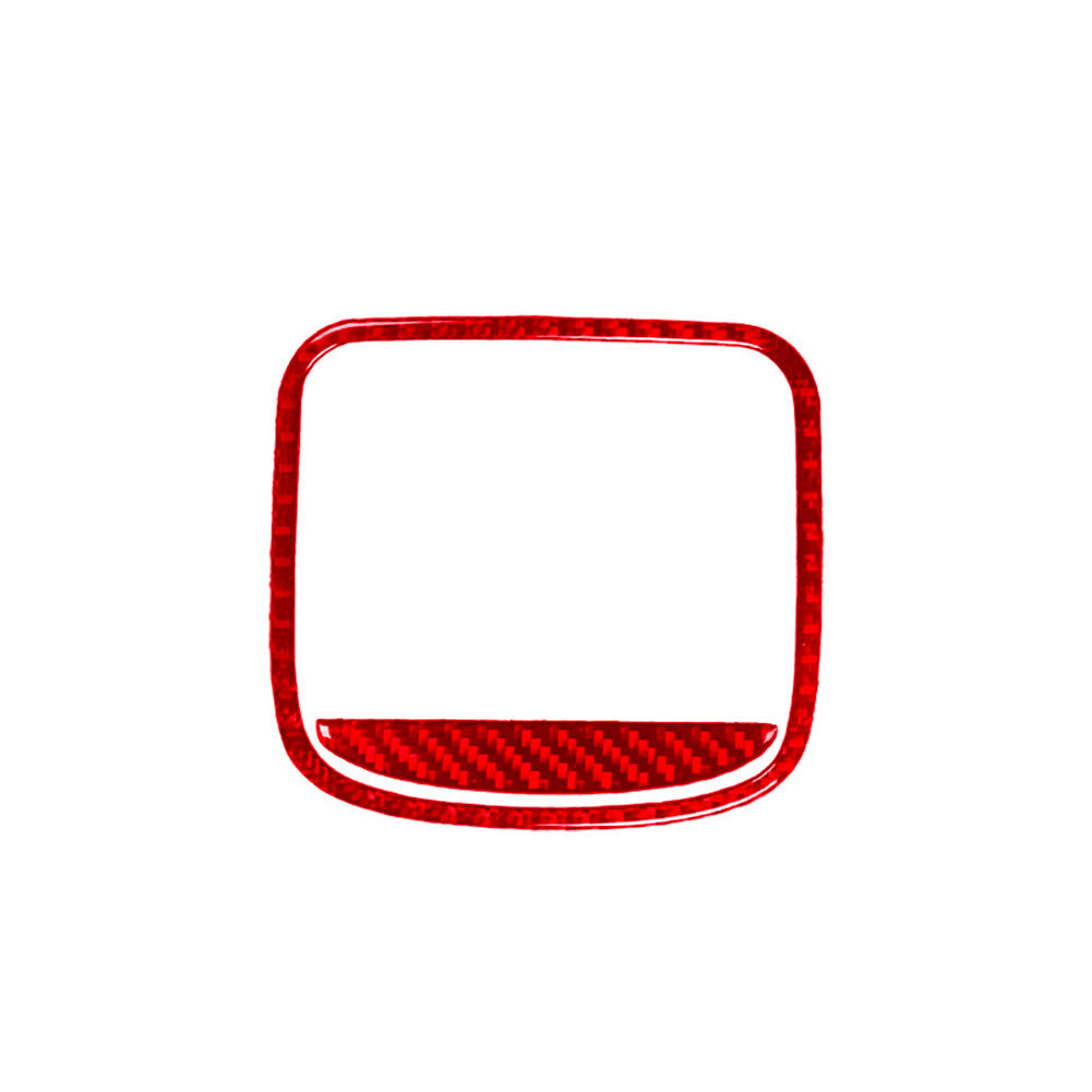 2X Red Carbon Fiber Rear Air Vent Cover Trim for Chrysler 200 2015-2017 Type B