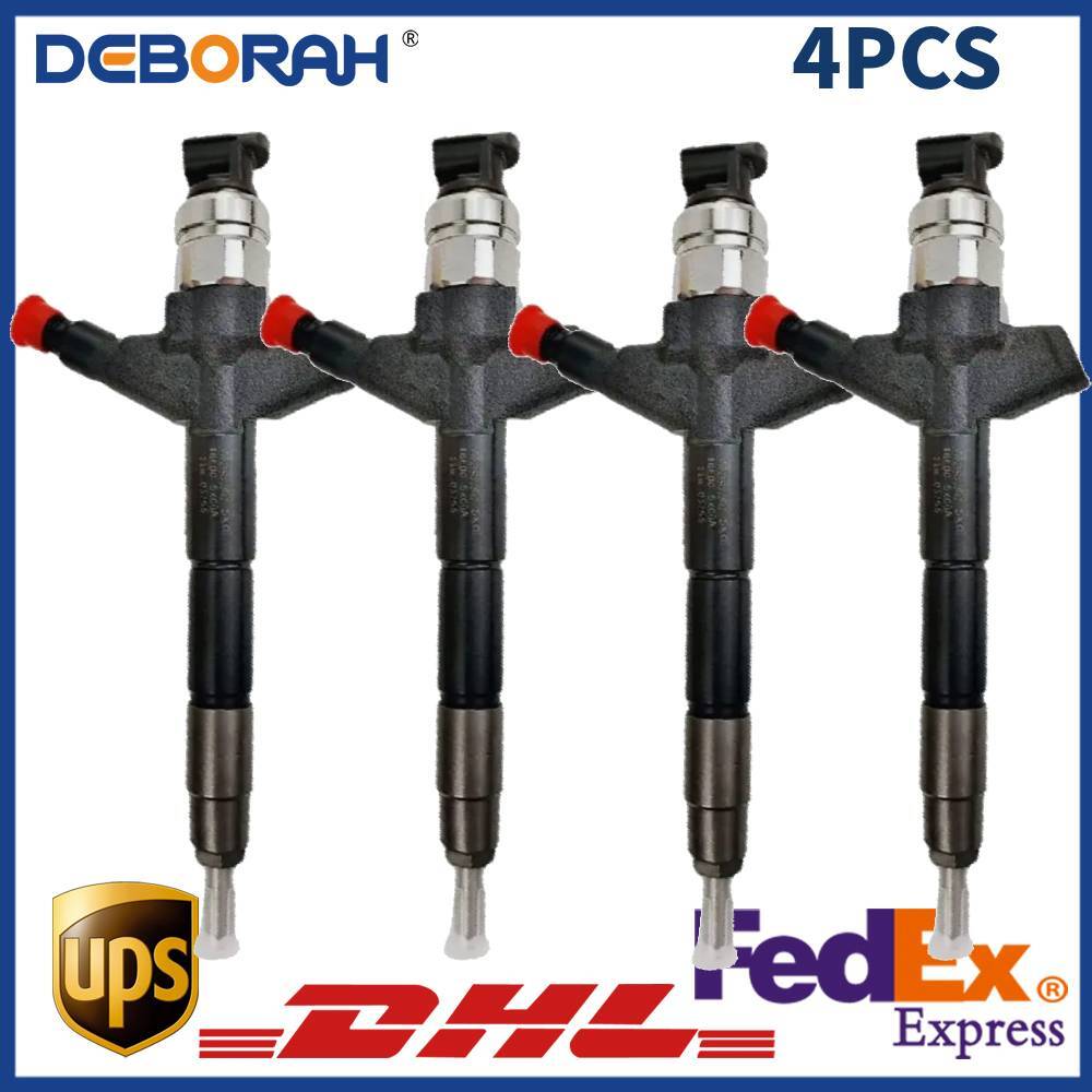4Pcs 295050-1050 16600-5X30A Fuel Injector 2950501050 for Nissan Navara 2.5d