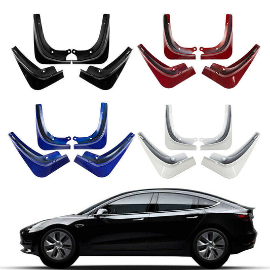 Mud Flaps MudFlaps Splash Guard Fender Mudguard Fit for Tesla Model 3 2017-2022 18