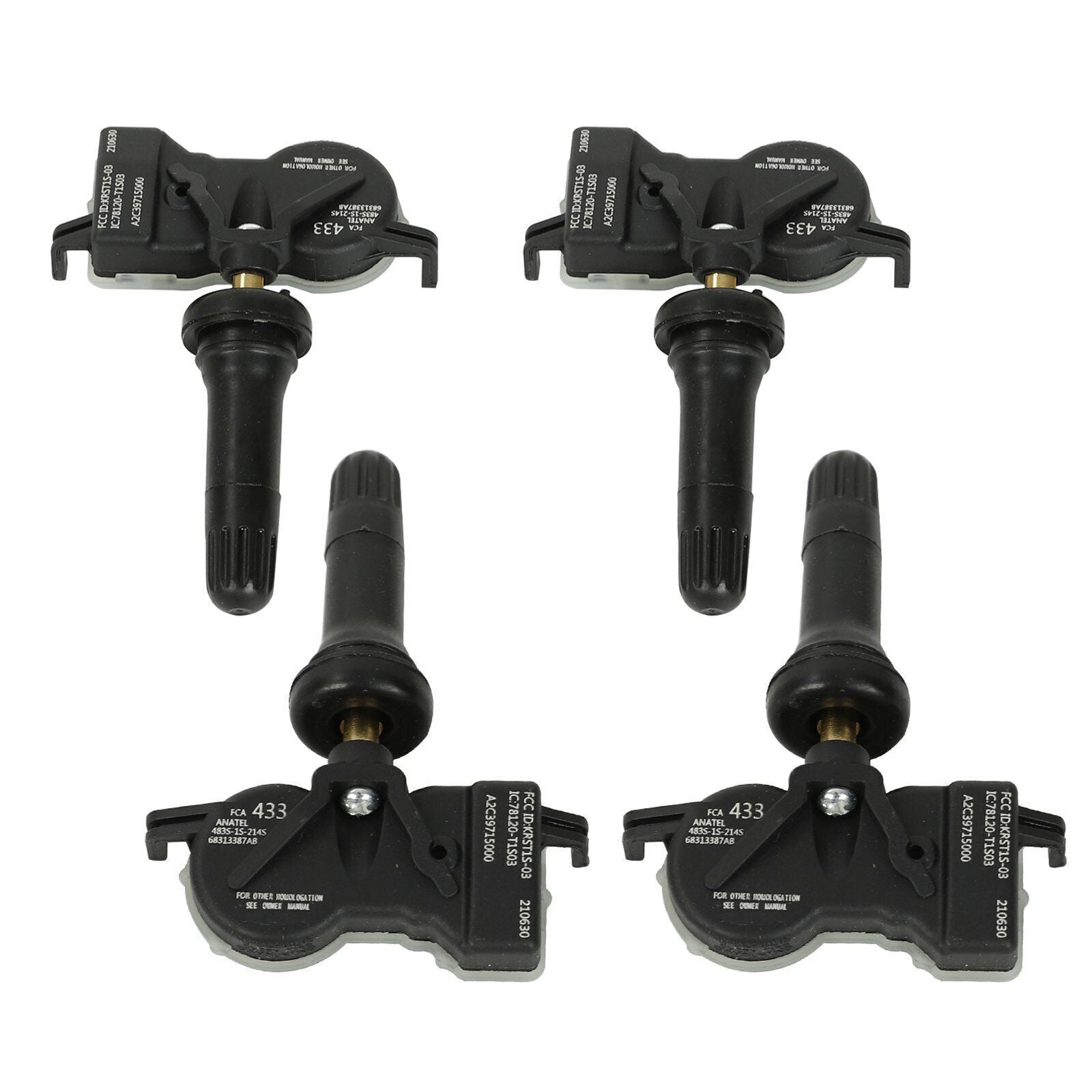 4X TIRE PRESSURE SENSOR TPMS for Jeep Renegade for Dodge Dart for Chrysler 433 MHz