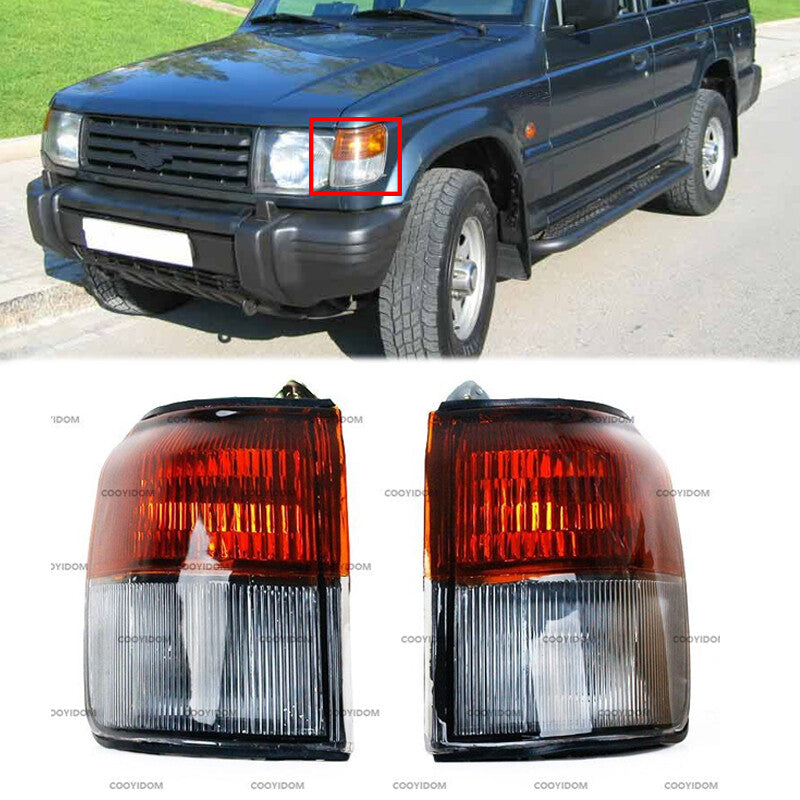 for Mitsubishi Pajero Montero 1993-1996 Pair Corner Signal Lamp Turn Signal Lamp