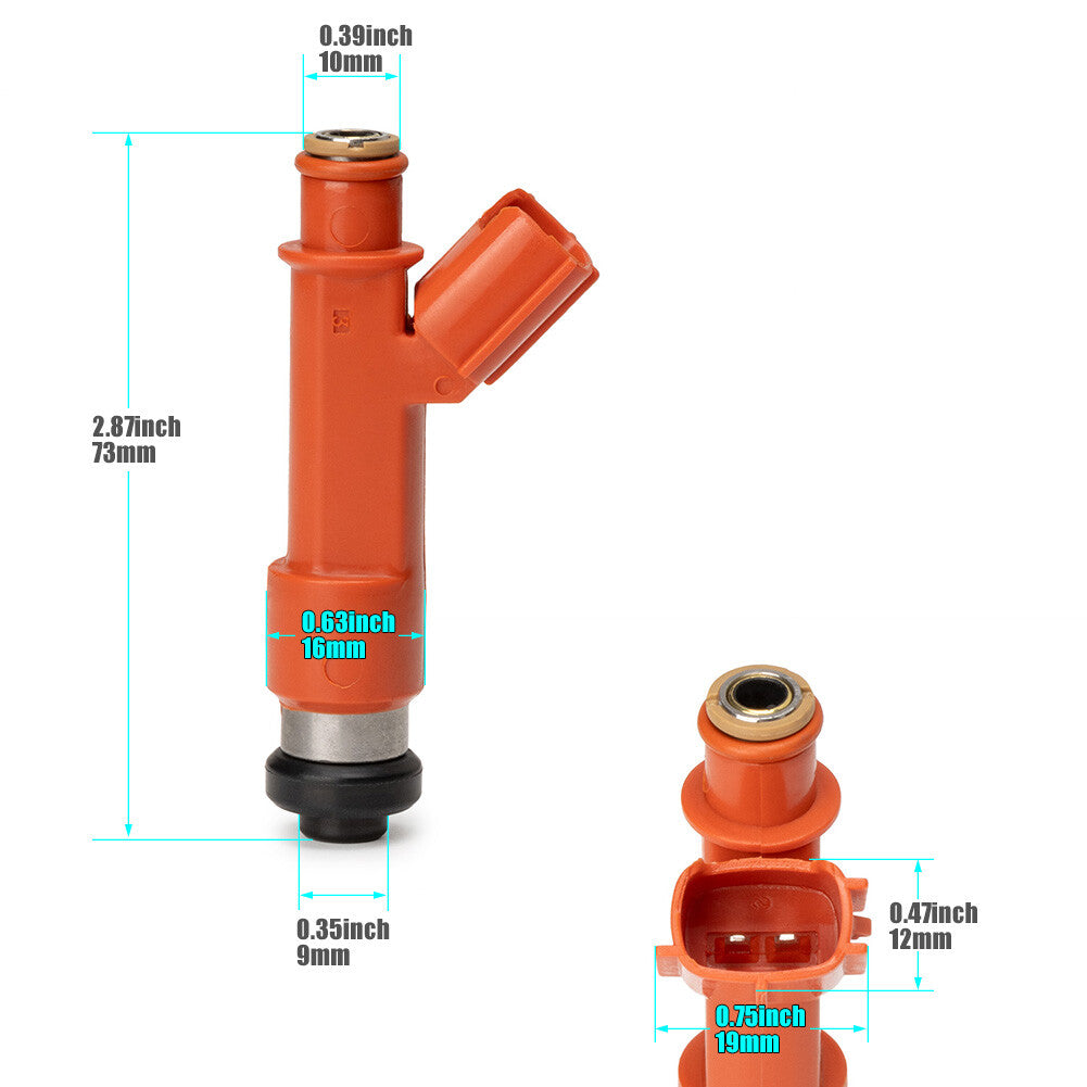 6-pack fuel injectors 1001-87F90 suitable for Toyota for Lotus Exige Celica for Corolla Matrix Yaris