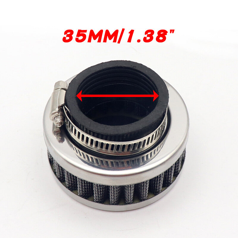 2-pack universal 35mm air filter, short and adjustable length for small engines.