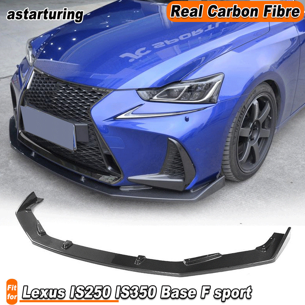 for Lexus IS250 IS350 Base F sport 2017-20 REAL Carbon Front Bumper Lip Spoiler