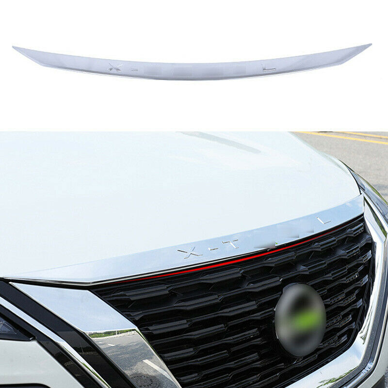 for Nissan Rogue X-Trail 2021-2023 Chrome Front Engine Hood Grille Panel Cover