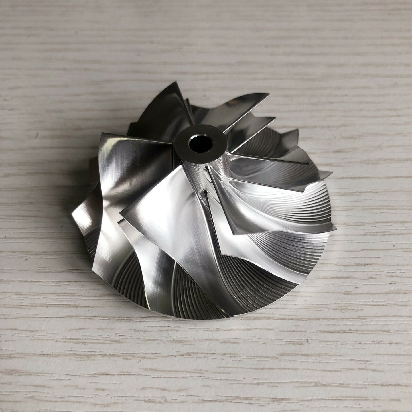 CT26 53.11/70.98 mm 6+6 Blade Turbine Billet Compressor Wheel