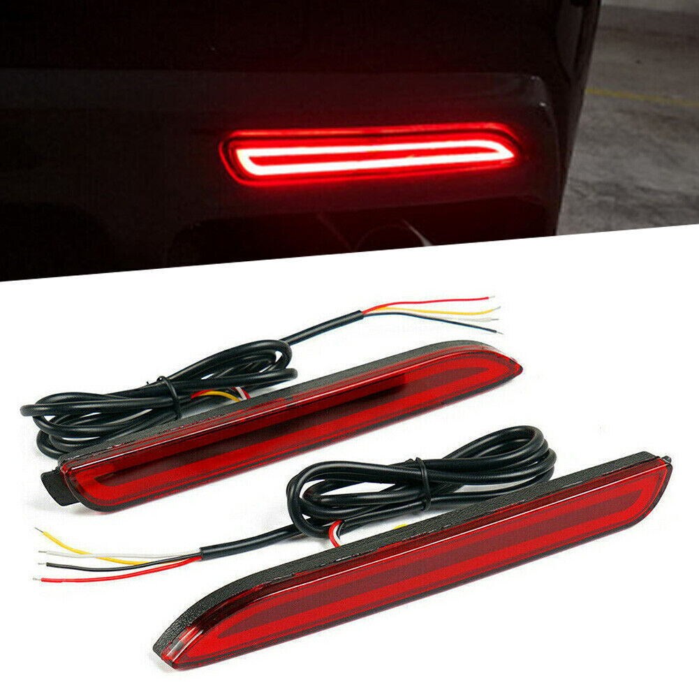 2x LED Rear Bumper Light Reflector Driving Fog Brake Stop Lamp for Toyota RAV4