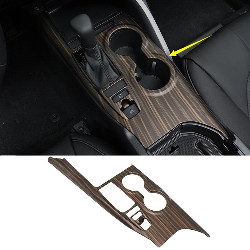 Wood Grain Middle Console Gear Shift Panel Trim ABS for Toyota for Camry 2018-2023