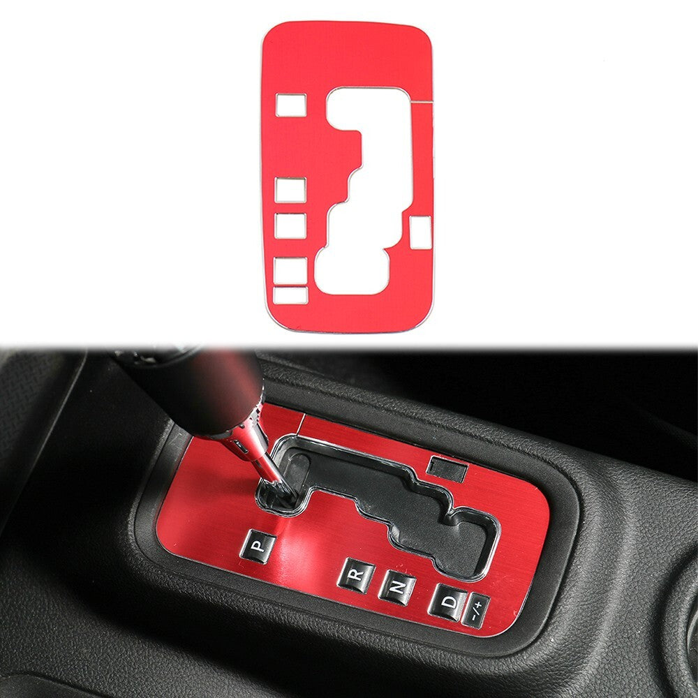 Gear Shift Panel Decoration Cover Trim for Jeep for Wrangler JK JKU 2011-2017 Red