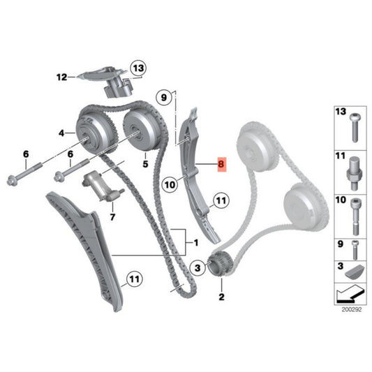 Timing Rails for BMW 550i 750i X5 X6 F02 F10 E70 10-22