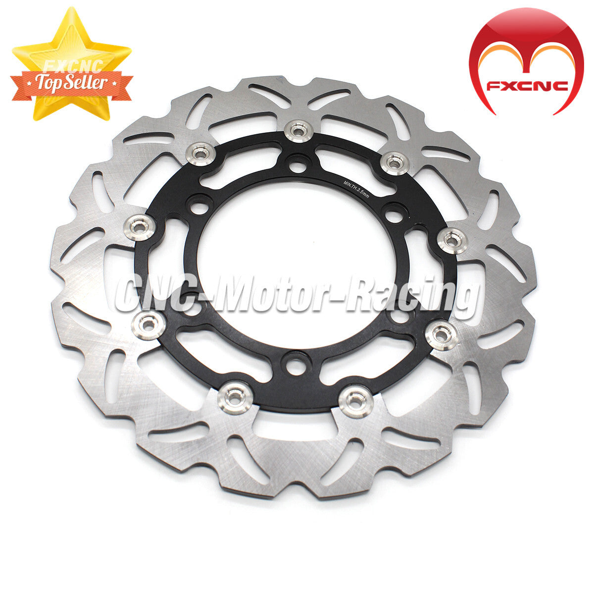 Black for Honda CBR150R 2000 - 2003 CNC motorcycle front floating brake disc rotor