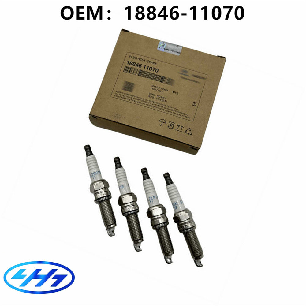 1884611070 NEW 4 SPARK PLUGS for 11-18 for ELANTRA for TUCSON FORTE SORENTO SOUL