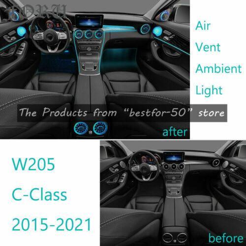 for Mercedes W205 C300 C63 Interior Accessories Ambient Light Air Vent Speaker