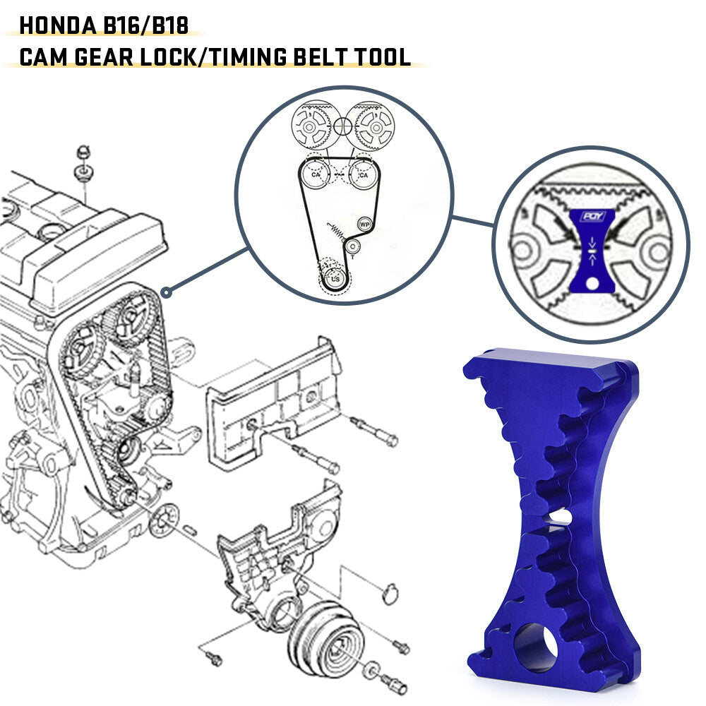Cam Gear Lock Timing Belt Install Tool for Honda for Acura B Series B16 B18C1 B18
