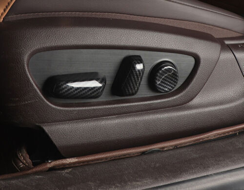 6P Carbon Fiber for Seat Adjust Button Cover Trim for Lexus ES350 ES300h 2019-2022