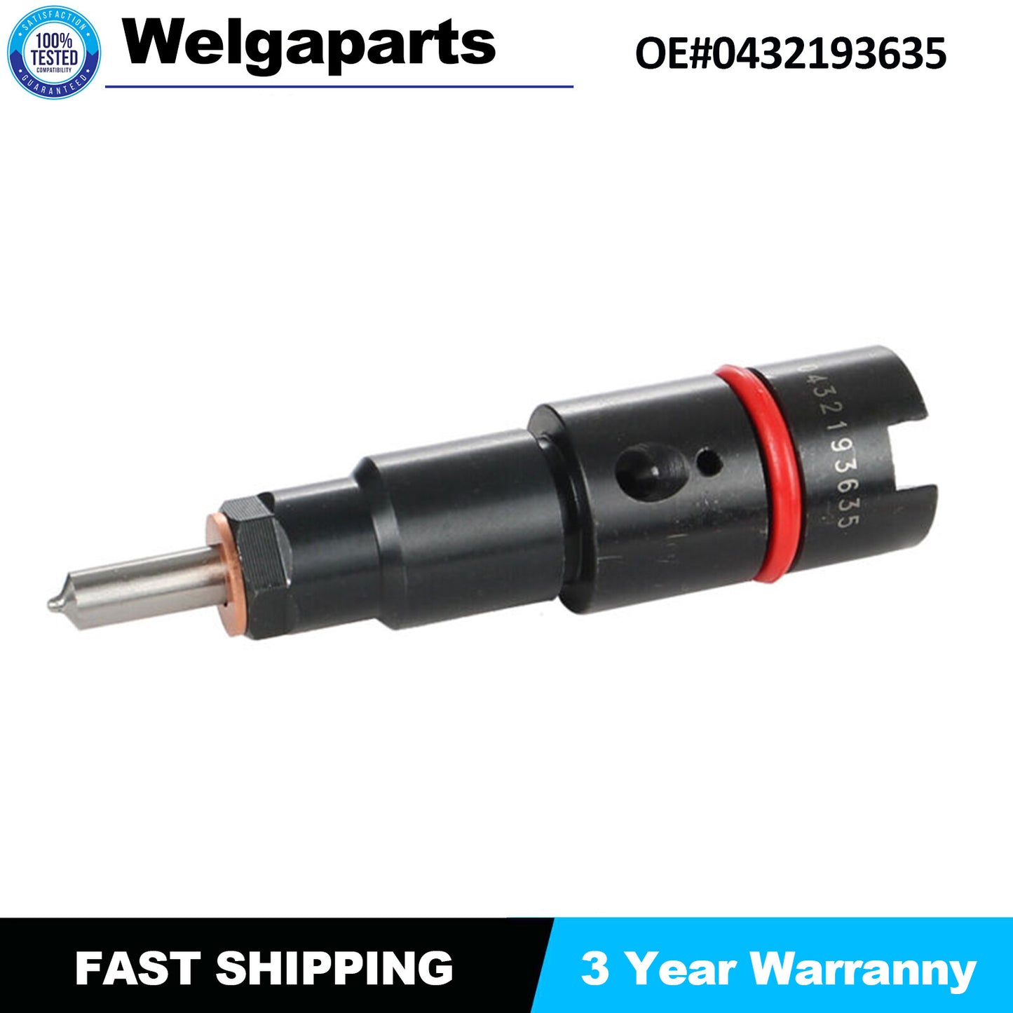 1PC Diesel Fuel Injector For 98.5-02 24V for Dodge 5.9L 0432193635 NEW US