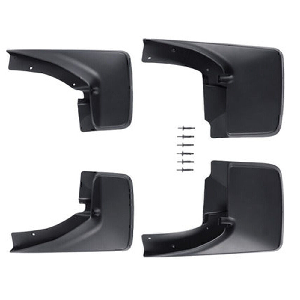 Front  Rear Deluxe Molded Splash Guards Mud Flaps Fit 2009-2019 10 for RAM 82214136