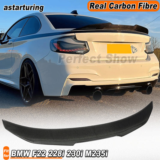 Carbon Fiber Rear Trunk Spoiler Wing Fit for BMW F22 228i 230i M235i Coupe 13-19