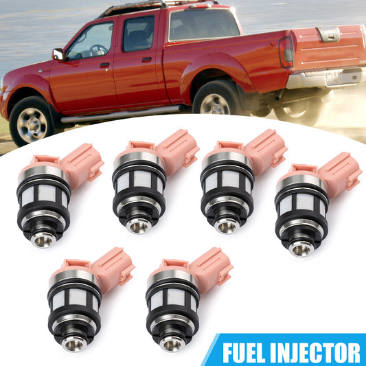 6x 166001800 Fuel Injectors for Nissan 1996-2004 Frontier Pathfinder Xterra 3.3L