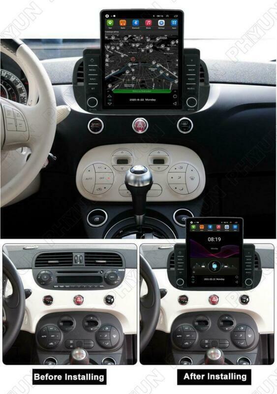 Unit Navigation Head WIFI For 2007-15 for Fiat 500 Android 10.1 9.5Radio Stereo GPS