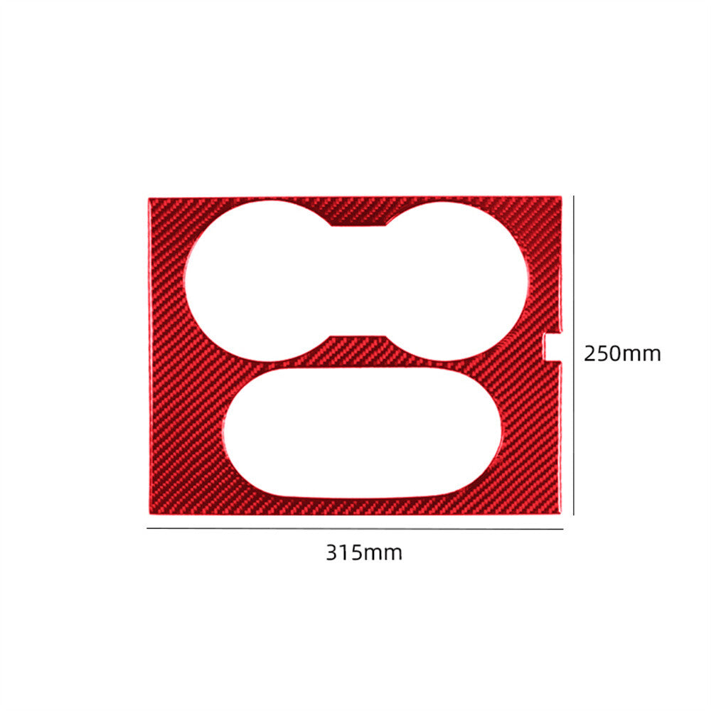 Red Carbon Fiber Center Console Gear Shift Panel Trim for Ford F-150 FX4 2004-08