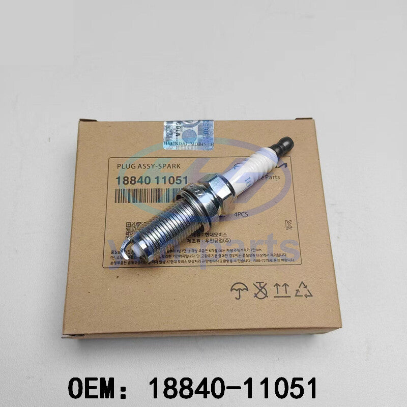 4x Spark Plugs for Hyundai for Genesis Santa Fe for Kia Optima Rondo Borrego 18840-11051
