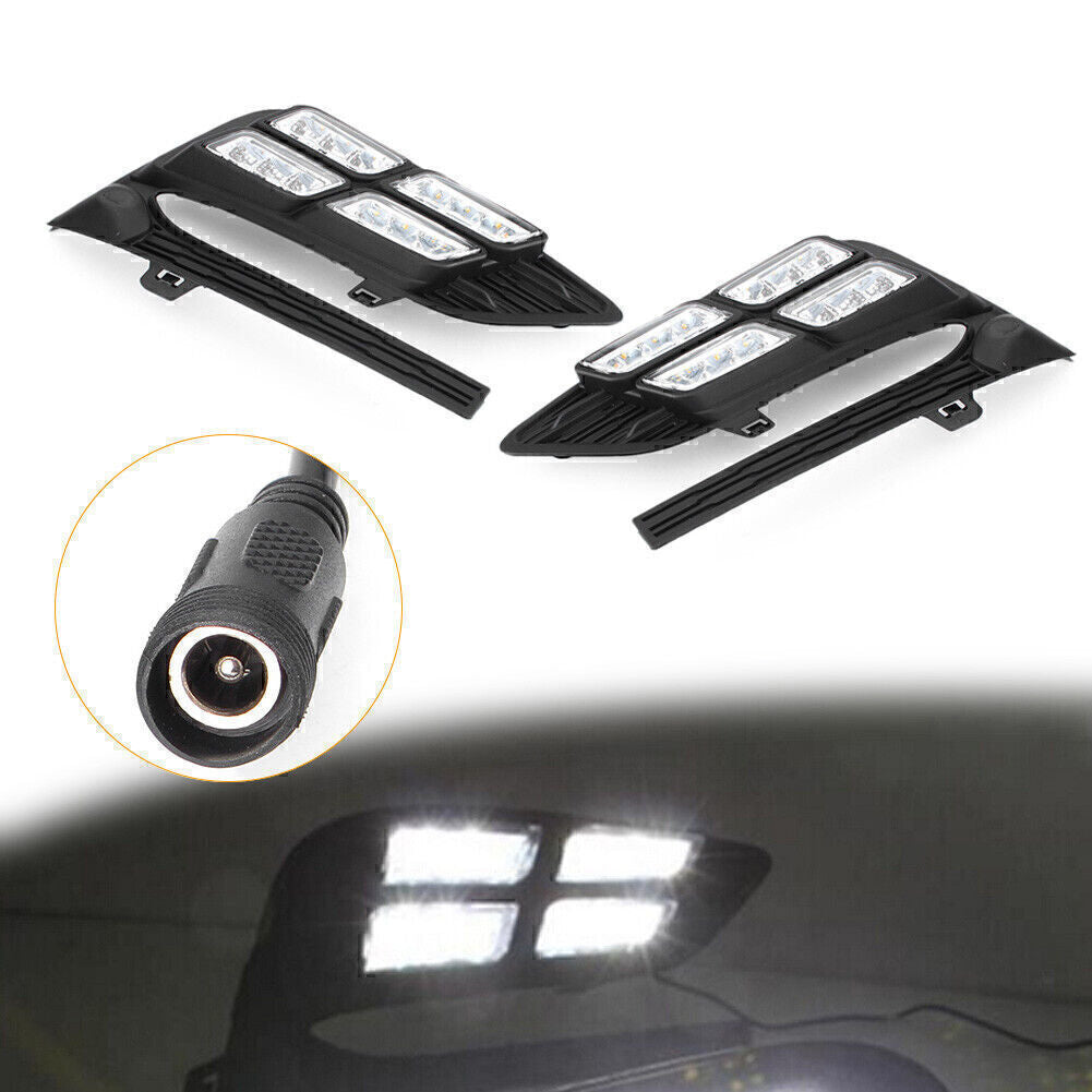 Two LED daytime running lights/fog lights are available for the 2017-2018 second-generation for Chevrolet for Cruze .